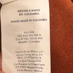 Andrea Landa Brown Boho Chic Cowgirl Handmade Colombian Leather Sleeveless Top Size M Photo 8