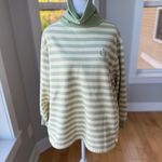 Vintage 90s Jaclyn Smith Sport Lime Green Yellow Stripe Turtleneck Sweatshirt L Size L Photo 10