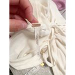 Free People Rachel Silky Top Ivory V-Neck Slinky Jersey Cropped Medium NWOT Photo 10