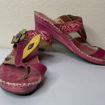 Spring Step  L'Artiste Belanus Slide Wedge Sandals FLORAL US Sz 9.5/10 EUR 41 Photo 0