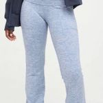 Aerie Fold Over Blue Flare Leggings Photo 0