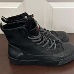 Hunter Unisex Target Dipped Canvas High-Top Sneakers Black&Black Size M6.5/W8.5 Photo 0
