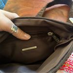 The Sak  Crochet Brown Hobo Shoulder‎ Bag Boho Small Purse Zip Closure Photo 4