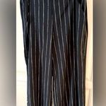 Shinestar Black/white Stripe Wide leg Pant L Photo 0