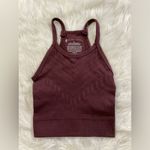 Free People  Movement Gone Adrift Seamless Yoga Crop Top in Black Photo 2