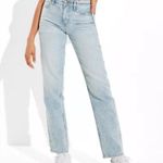 American Eagle NEW  90s Straight Jean Light Wash Denim Stretch Women's Size 18 Photo 0