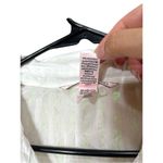 Victoria's Secret White Long Sleeve Button Up Sleep Shirt Shimmer XL Photo 5