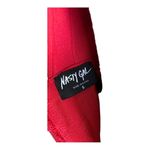Nasty Gal  Red Scallop Hem Bodycon Mini Holiday Dress Size S Photo 4