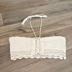 Urban Outfitters ‎ Crochet Bandeau tube Top cream size small Photo 2