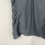 Athleta Gray Ruched Side Birdie Short Sleeve Golf Polo XS Photo 3