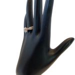 STERLING SILVER W/14K ROSE GOLD OVERLAY ACCENTS .33CTW GENUINE DIAMOND RING (7) Photo 7