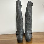 Aerosoles A2 By  In An Instant Tall Riding Boots Zip Knee Grey Size 8.5 Photo 5