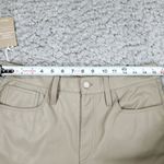 Madewell Perfect Vintage Straight Jean Faux Leather Edition Pumice Beige Tan 29 Photo 9