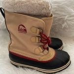 Sorel  Carnival Winter Duck Boot Waterproof Tan Faux Fur Lined Women’s Size 6 Photo 0