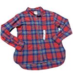 SO  Goods For Life Multicolor Flannel Button Up Shirt Women’s Size Medium New‎ Photo 1