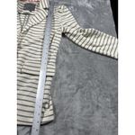 Anthropologie Blazer Womens XS White Blue Striped Single Button Jacket Classic Photo 9