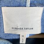 Rebecca Taylor  DENIM PEPLULM JACKET size 12 Photo 5