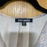 Steve Madden  Blouse Top With Blue Snakeskin Print - XS Photo 3