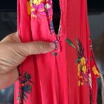 No Boundaries  Floral Red Maxi Dress size M Photo 8