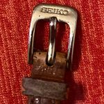 Seiko Woman’s gold plate tank style quartz mov water resistant  SOLAR wrist watch Photo 4