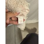 LC Lauren Conrad Lauren Conrad Knit Floral Gold Peach Coral Top Size 1XL Lace Bottom Bow Back Photo 3