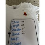 Disney Vintage Store Womens L Winnie The Pooh Shirt Short Sleeve White Snowflake Photo 8
