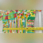 Jams World  Colorful Floral Patchwork Button Front Scoop Neck Short Dress Size 5 Photo 4