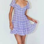 Princess Polly Purple Plaid Dress Photo 0