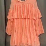 Missguided NWT  BLUSH PLEATED LONG SLEEVE SWING DRESS SIZE 2 Photo 4