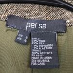 Per Se Women’s Wool Silk Blend Tweed Knit Double Breasted Coat Photo 9