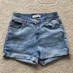 Blue Savvy Size 7 28 high rise rolled cuff blue Jean shorts Photo 0