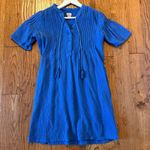 Chico's Chico’s blue gauze seamed front tassel tie sundress size small Photo 6