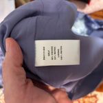 Fate Women's‎ Small Blue Safari Print Long Sleeve Shirt silky Dress with Belt Photo 8