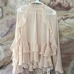 Commense Chiffon Tiered Ruffle Top and Skirt Set size M Size M Photo 4
