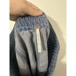 Free People  Denim Mini Skirt Blue Size 0 High Waist Button Front Pockets Photo 2