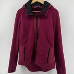 Athleta Red Jacket Cozy Fleece High Collar Photo 0