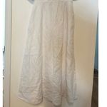 Madewell  Cassie Button-Front Midi Dress in Linen White Size XS Photo 8