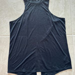 prAna  Womens Medium Black Split Hem High Neck Workout Tank Sporty‎ Outdoors Gym Photo 0