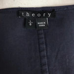 Theory  • RARE Navy Mariela Zip Front Poplin Dress Photo 5