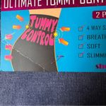 Shosho Ultimate Tummy Control Two Pack Black & Blue Leggings with Stretchy Fit Size M Photo 4