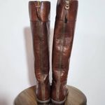 Nine West  Vintage America Brown Leather Riding Boots Size 6.5 Brown Riding Boots Photo 5
