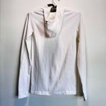 Athleta Flurry Scuba Long Sleeve Hoodie Pullover Running Shirt White Size XS Photo 3