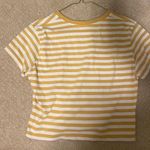Brandy Melville Yellow Striped Shirt Photo 1