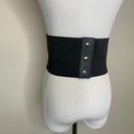 Wide Corset Stretch Belt OSFM 7.5" tall Lace Up 29" long Black Photo 1