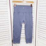 Gymshark Energy Plus Seamless Perforated Crop Leggings Purple Medium Photo 1