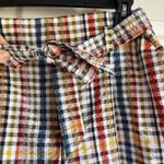Loft NWT Gingham Plaid Paperbag Shorts - Medium Photo 5