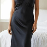 American Eagle Babydoll Fairy Lace Slip Dress Large Black Whimsigoth Cottagecore Photo 0