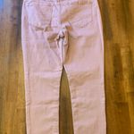 Seven7  jeans size 12 silver pink tummy control high rise skinny zip button Photo 4
