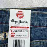 Pepe Jeans Vtg Y2K Deadstock  Low Rise Flare Riveted Grommet Buckle Back‎ Sz 28 Photo 4