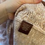 525 America 525 American Women’s Rose Gold Lightweight Cable Knit‎ Sweater Size Medium Photo 5